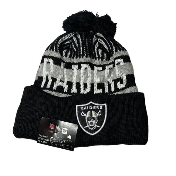New Era Other - New Era NFL Las Vegas Raiders Winter Knit Fleece Lined Beanie Hat New